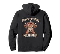 Follow The Word Not The Herd Christian Bible Verse Scripture Pullover Hoodie