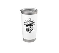 Follow The Word Not The Herd Christian Bible Verse Scripture Stainless Steel Insulated Tumbler