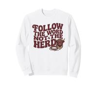 Follow The Word Not The Herd Christian Bible Verse Scripture Sweatshirt