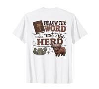 Follow The Word Not The Herd Christian Bible Verse Scripture T-Shirt