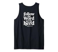 Follow The Word Not The Herd Christian Bible Verse Scripture Tank Top