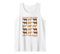 Follow The Word Not The Herd Christian Bible Verse Scripture Tank Top
