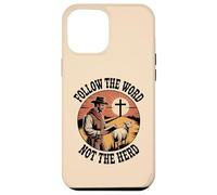 Follow the Word Not the Herd Christian Cowboy Faith Cross Case for iPhone 12 Pro Max