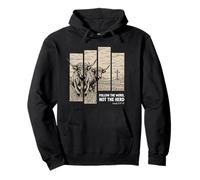 Follow The Word Not The Herd Christian Faith Bible Verse Pullover Hoodie