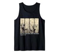 Follow The Word Not The Herd Christian Faith Bible Verse Tank Top