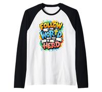 Follow The Word Not The Herd Christian Faith Graffiti Raglan Baseball Tee