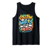 Follow The Word Not The Herd Christian Faith Graffiti Tank Top