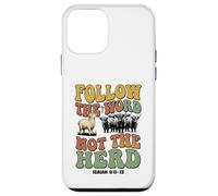 Follow the Word Not the Herd Christian Isaiah Groovy Lamb Case for iPhone 12 mini