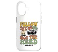 Follow the Word Not the Herd Christian Isaiah Groovy Lamb Case for iPhone 17
