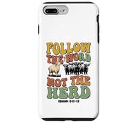 Follow the Word Not the Herd Christian Isaiah Groovy Lamb Case for iPhone 7 Plus/8 Plus