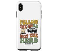 Follow the Word Not the Herd Christian Isaiah Groovy Lamb Case for iPhone XS Max