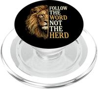 Follow The Word Not The Herd Christian Lion PopSockets PopGrip for MagSafe