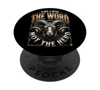 Follow The Word Not The Herd Deer Antler PopSockets Adhesive PopGrip
