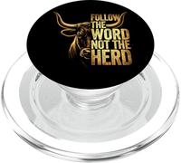 Follow The Word Not The Herd Deer Antler PopSockets PopGrip for MagSafe