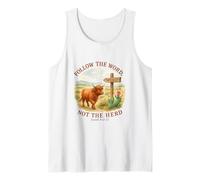 Follow The Word Not The Herd Isaiah 8:11-13 Western Cow Tank Top