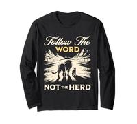 Follow The Word Not The Herd Religious Christian Scripture Long Sleeve T-Shirt