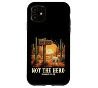Follow The Word Not The Herd Vintage Desert Bible Verse Lamb Case for iPhone 11
