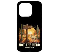 Follow The Word Not The Herd Vintage Desert Bible Verse Lamb Case for iPhone 15 Pro
