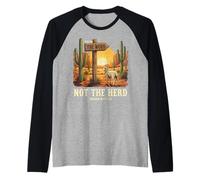 Follow The Word Not The Herd Vintage Desert Bible Verse Lamb Raglan Baseball Tee