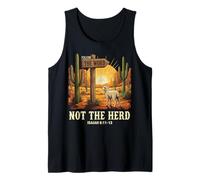 Follow The Word Not The Herd Vintage Desert Bible Verse Lamb Tank Top