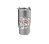 Follow Your Creative Whims Artistic Potential Explore - Stainless Steel Insulated Tumbler