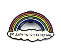 Follow Your Daydream Cute Rainbow Cloud LGBT Metal Enamel Pin Badge Love is Love LGBTQ+ Dreams