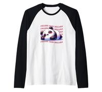 Follow Your Dreams Adorable Panda Design Raglan Baseball Tee