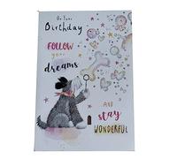 Follow Your Dreams and Stay Wonderful Open Cute Design Happy Birthday Card