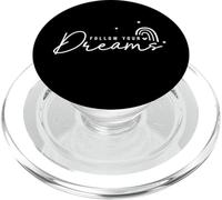 Follow Your Dreams Inspirational Rainbow Stars Quote PopSockets PopGrip for MagSafe