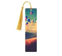 Follow_Your_Dreams Printed Metal Bookmarks M - Gold Lightweight Aluminium Book Marker for Books, Journals & Gifts, Ideal Book Lovers, Holiday Decor & Crafts