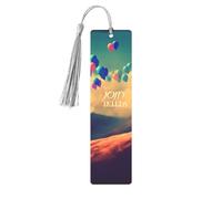 Follow_Your_Dreams Printed Metal Bookmarks S - Gray Lightweight Aluminium Book Marker for Books, Journals & Gifts, Ideal Book Lovers, Holiday Decor & Crafts