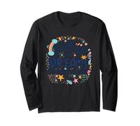 Follow Your Dreams They Know The Way Motivational Doodle Long Sleeve T-Shirt