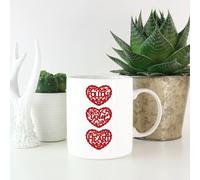 Follow Your Heart Red Cut Out Mug