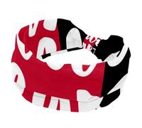 Follow Your Heart Red Love Wide Headbands for Women Elastic Head Bands Non Slip Hairband Turban Headband for Workout Yoga Sport Running