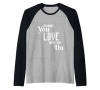 Follow Your Passion Motivational Hobbyist Quote Graphic Love Raglan Baseball Tee