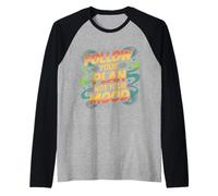 Follow Your Plan Not Your Mood Discipline Mindset - Raglan Baseball Tee