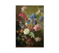 Follower of Jan Van Huysum,The Vase of Flowers,art Prints,Vintage Art,canvas Wall Art,famous Art Prints,V5688 Canvas Poster Wall Art Decor Print Picture Paintings for Living Room Bedroom Decoration 24