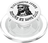 Following Jesus Before He Was Cool - Graphic Christian PopSockets PopGrip for MagSafe