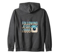 Following Jesus Since 1995 Faith Statement Zip Hoodie