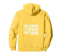 Following Jesus Since 1996 Inspirational Pullover Hoodie