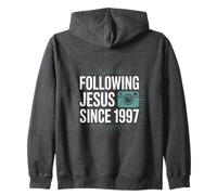 Following Jesus Since 1997 Faithful Journey Zip Hoodie