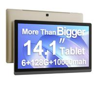 FOLLOWM 14.1 Inch Large Tablet, Android 13 Computer Tablets, 1920 * 1080 IPS HD Display, WiFi5, Large Screen Tablet 2025, 6GB+128GB+1TB SD Card Expand, 10000mAh Battery for Work/Study