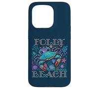 FOLLY BEACH SOUTH CAROLINA BLUE CRAB SUMMER BEACH VACATION Case for iPhone 15 Pro