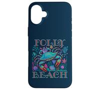 FOLLY BEACH SOUTH CAROLINA BLUE CRAB SUMMER BEACH VACATION Case for iPhone 16 Plus