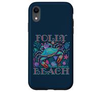 FOLLY BEACH SOUTH CAROLINA BLUE CRAB SUMMER BEACH VACATION Case for iPhone XR