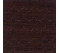 Folmag 1 Sheet (25 caps) Self Adhesive Decorative Screw Cover Caps 14mm (Dark Walnut)