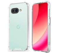 Folmeckat for Google Pixel 10A Case，Shock-Absorption Flexible Clear TPU Rubber Protective Cell Phone Cover for Google Pixel 10A Case 6.3" Clear