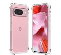 Folmeckat for Google Pixel 9 Shock Flexible Phone Case Clear 6.3" | Google Pixel 9 Phone Case,Shock-Absorption Flexible Clear TPU Rubber Protective Cell Phone Cover for Google Pixel 9