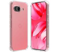 Folmeckat for Google Pixel 9A Case,Shock-Absorption Flexible Clear TPU Rubber Protective Cell Phone Cover for Google Pixel 9A Case 6.3" Clear