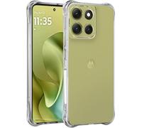 Folmeckat for Moto G86 5G Case，Shock-Absorption Flexible Clear TPU Rubber Protective Cell Phone Cover for Moto G100 Pro Phone 6.67" Clear
